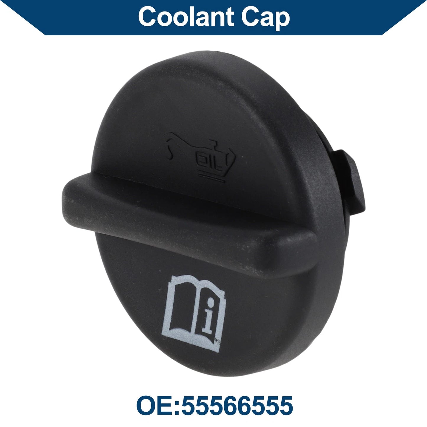 Coolant Cap for Chevrolet Cruze 1.4L 1.8L (2008–2013) No. 55566555 Black