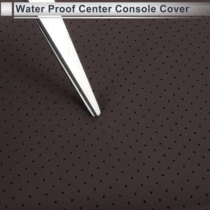 Center Console Cover with Storage Bag for BMW X5 (2019-2024) Dark Brown
