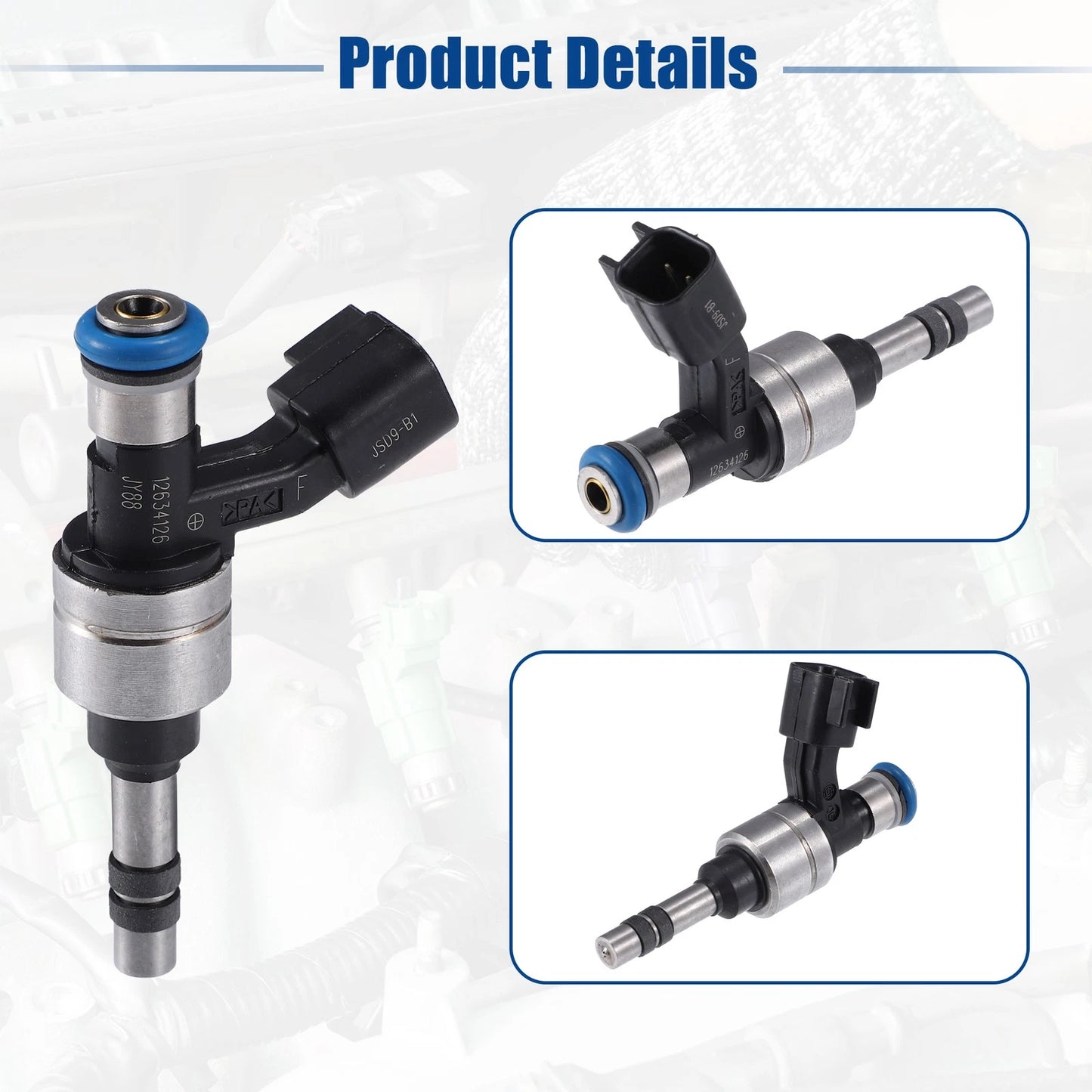 6X Fuel Injector Nozzle 12634126 for Chevrolet Colorado 3.6L (2015–2016)