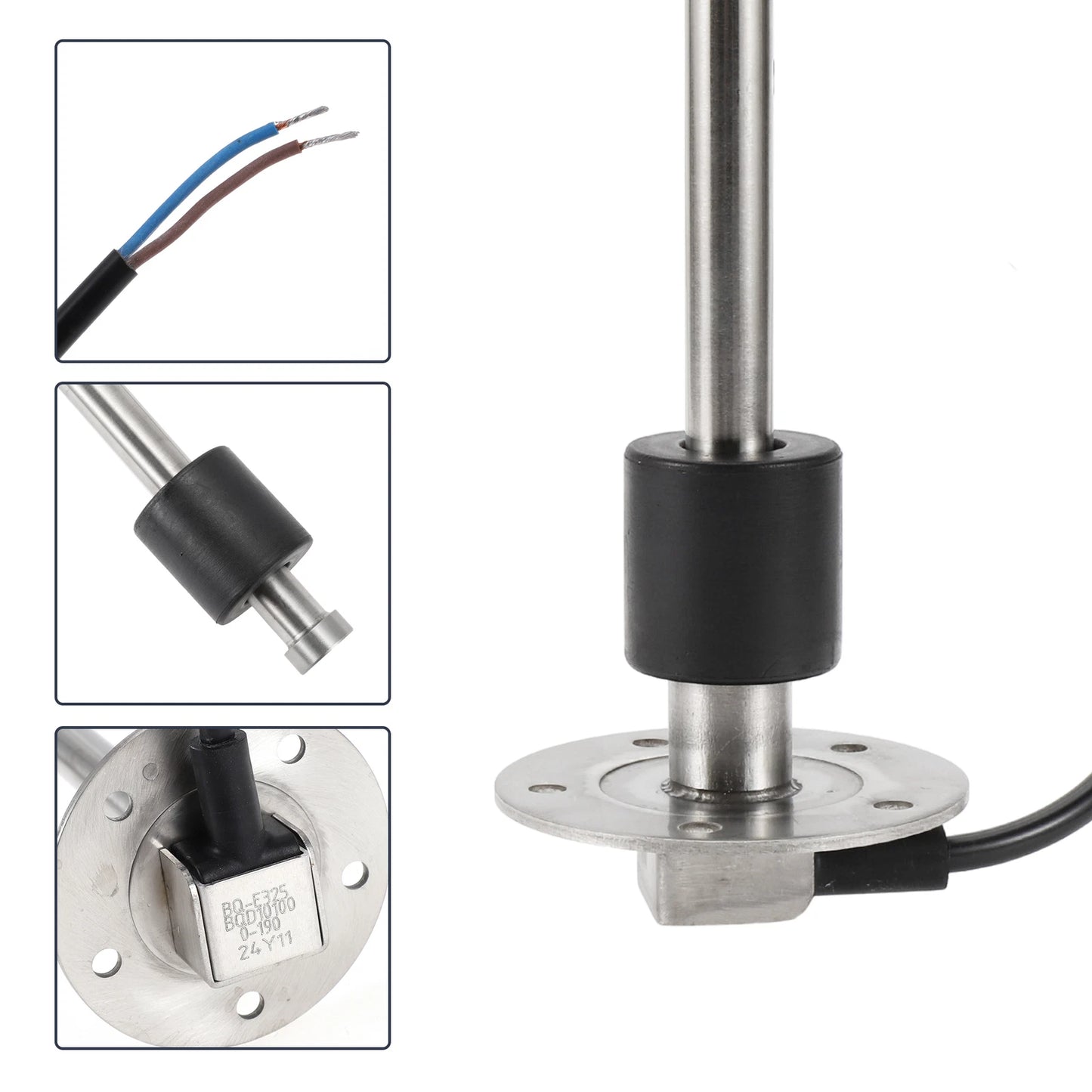 Fuel Sending Unit and Gauge Kit 0-190 Ohm for Boat Car Truck (0-190)
