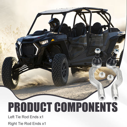 Set of 2 Heavy Duty Tie Rod Ends for Polaris RZR XP 1000 XP4 Turbo