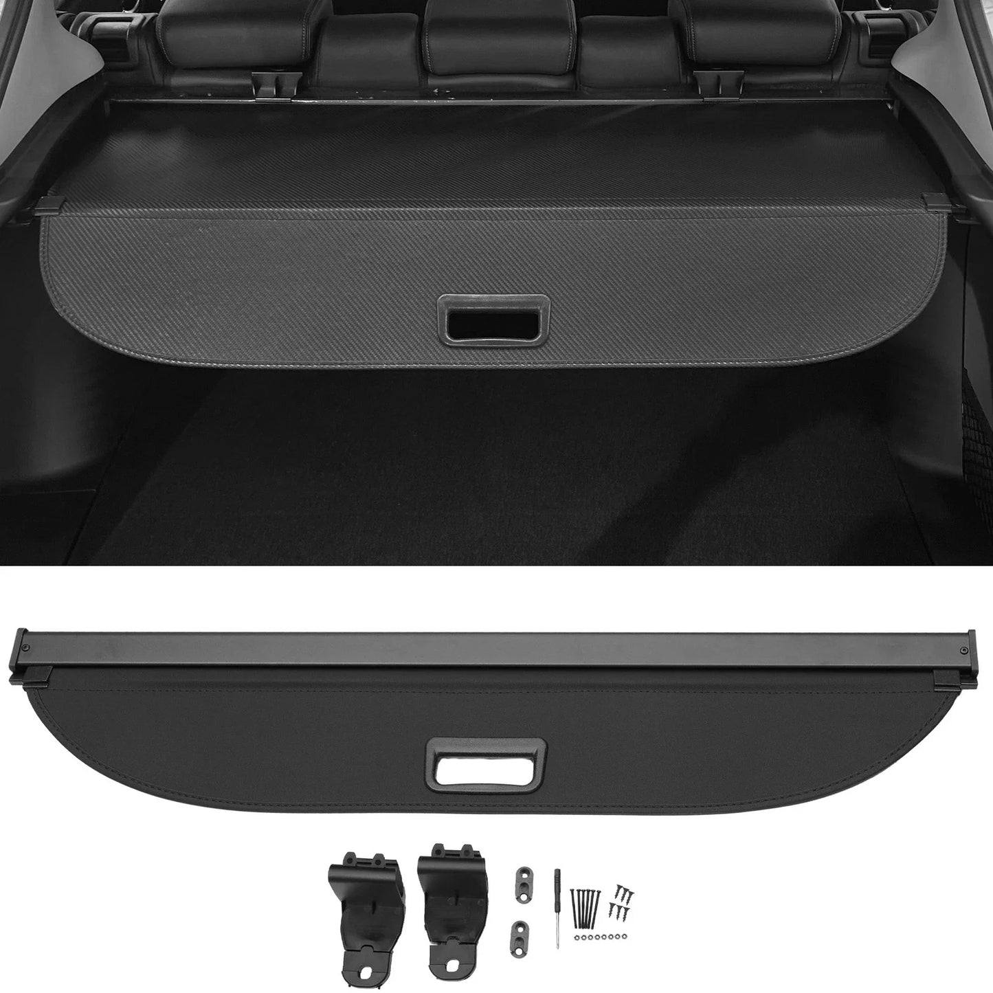 Retractable Cargo Cover for BMW X1 F48 (2016-2021) Gloss Black