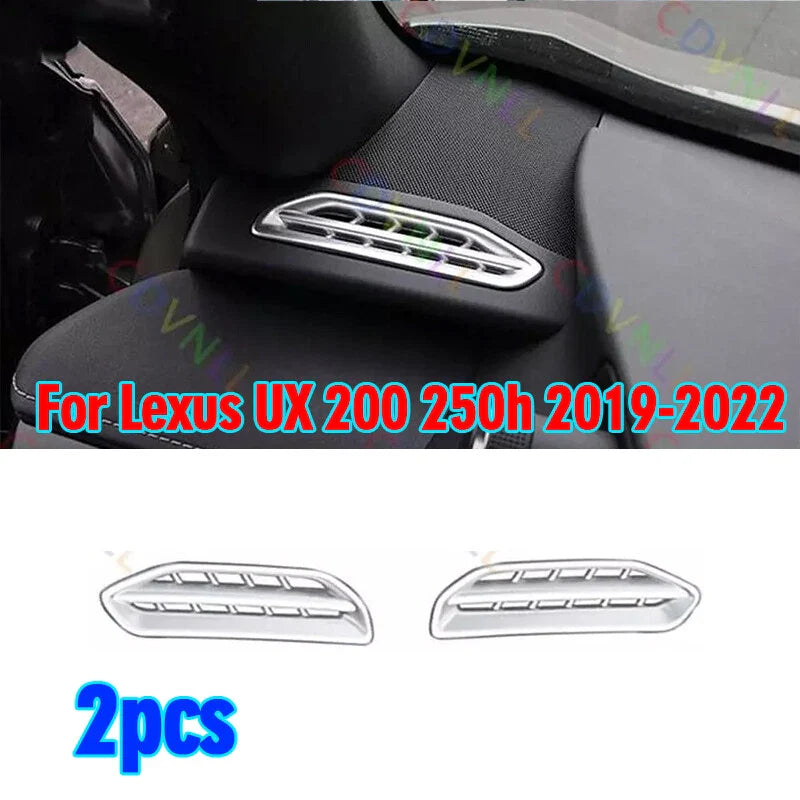 Matte Silver Dashboard Vent Cover Trim for Lexus UX200 250h (2019–2022)