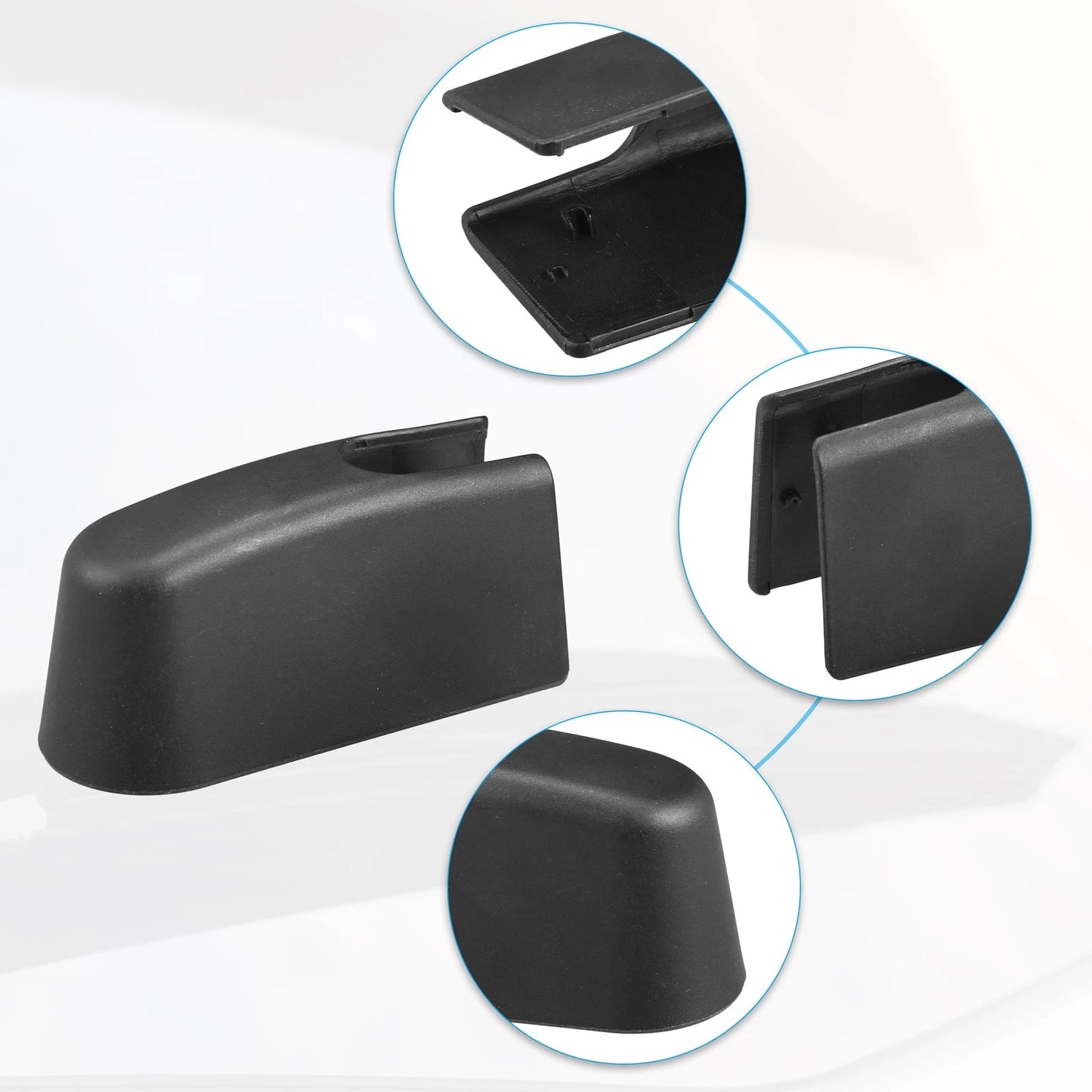 Rear Windshield Wiper Arm Nut Cap for BMW X3 (2018–2024) 61687407276 Black