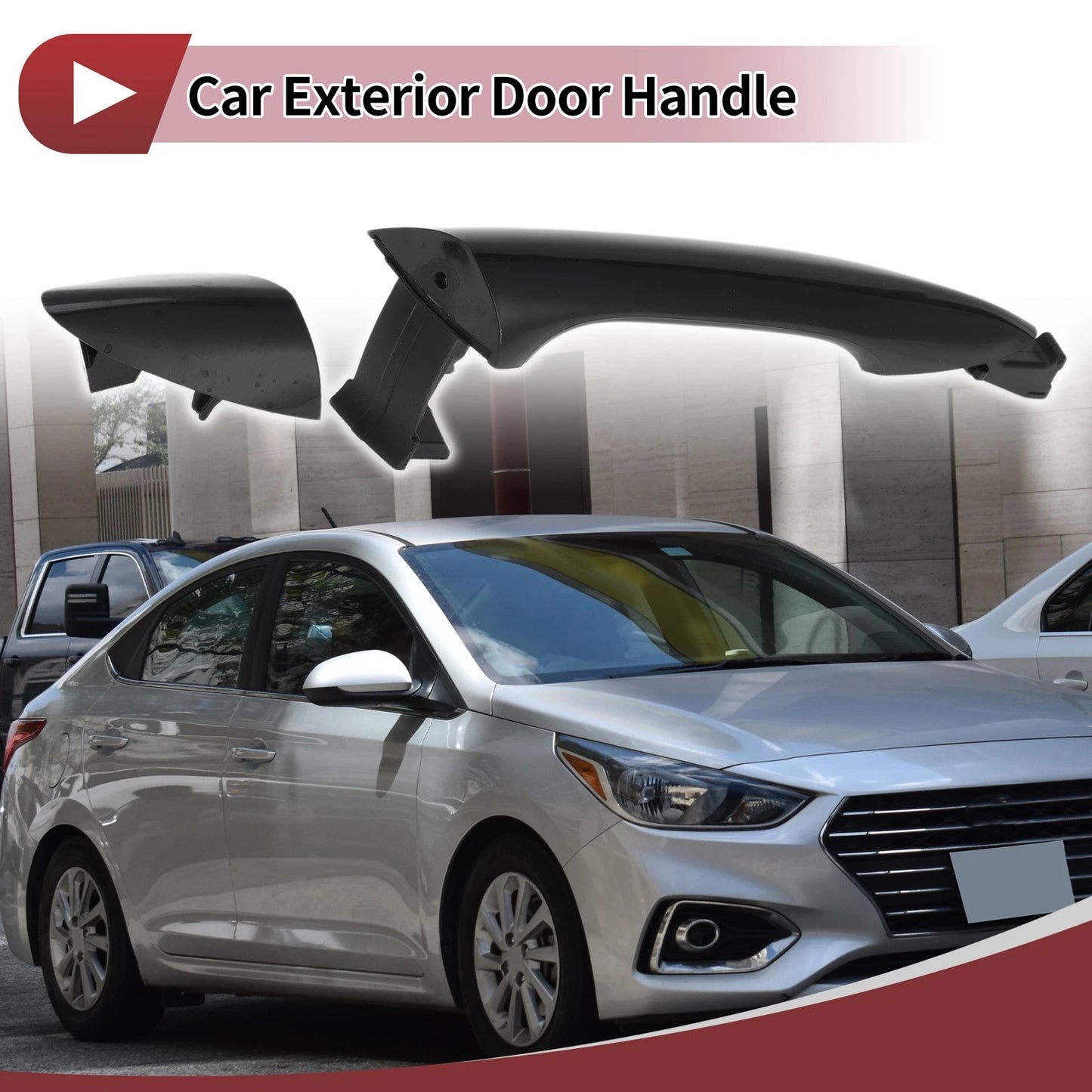 Car Door Handles Grip for Hyundai Elantra (2017–2020) No. 826613X010 Black