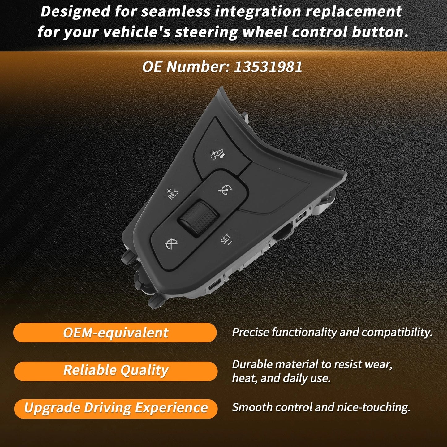 Steering Wheel Button Left for Chevrolet Bolt (2022–2023) No. 13531981