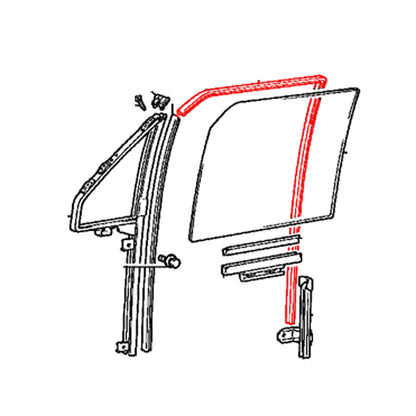 Window Glass Run Channel Right for Mitsubishi Triton Strada L200 (K02-K25)