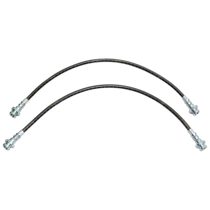 2 Extended Rear Braided Brake Hose Lines for Nissan Navara D40 (2005–on)