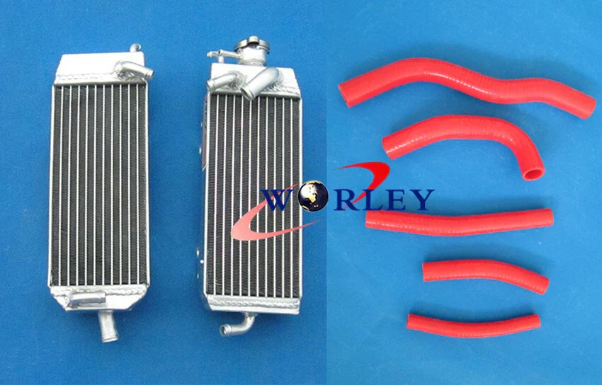 Aluminum Radiator & Hose for Suzuki RM125 RM 125 RM125X RM125W RM125Y (1998-2000)