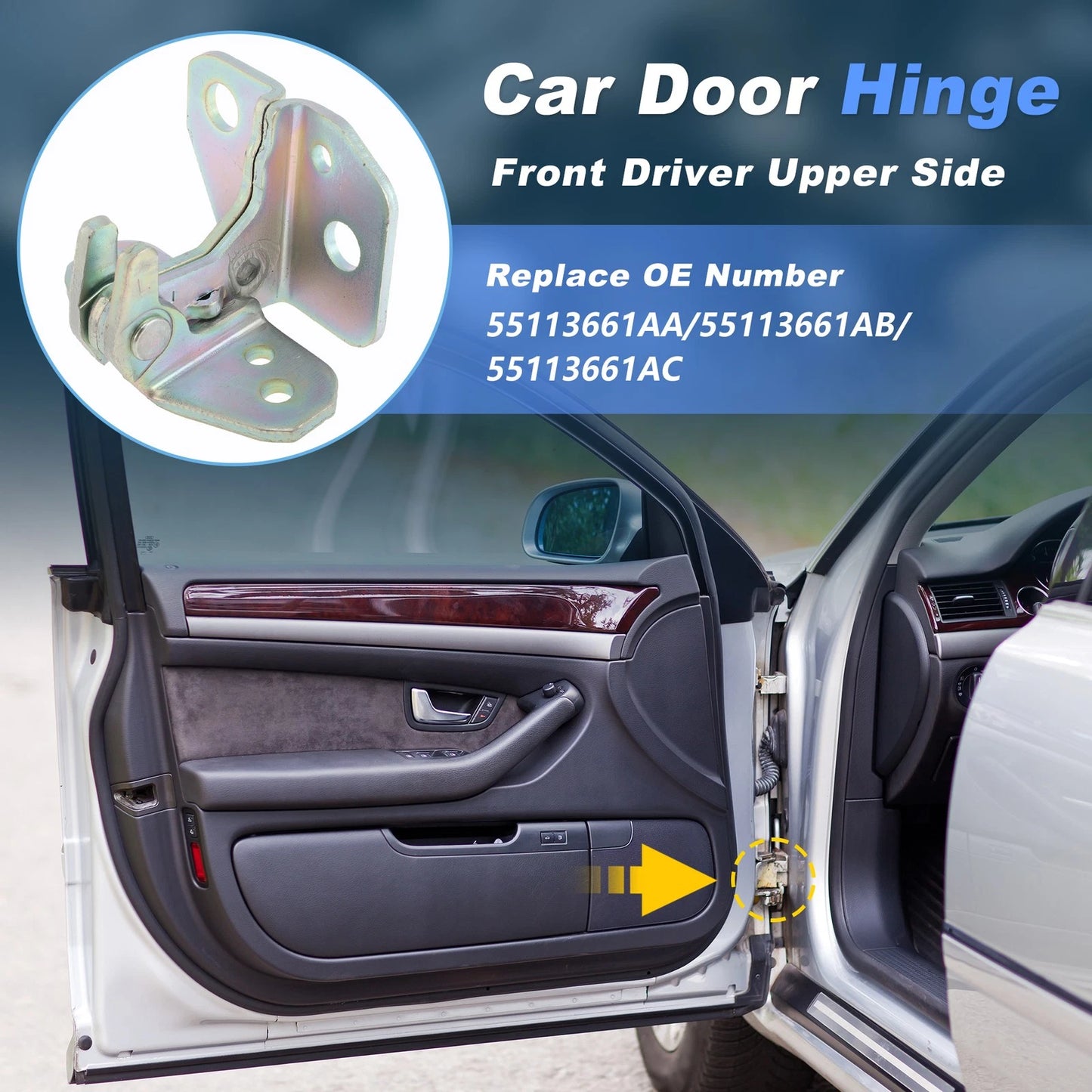 Front Left/Rear Left Door Hinge Assembly for Chrysler 300 (2011–2023) No. 55113661AA