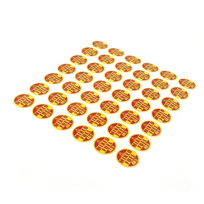 Set of 42 Mixed Fuel Warning Decals for Automotive Use