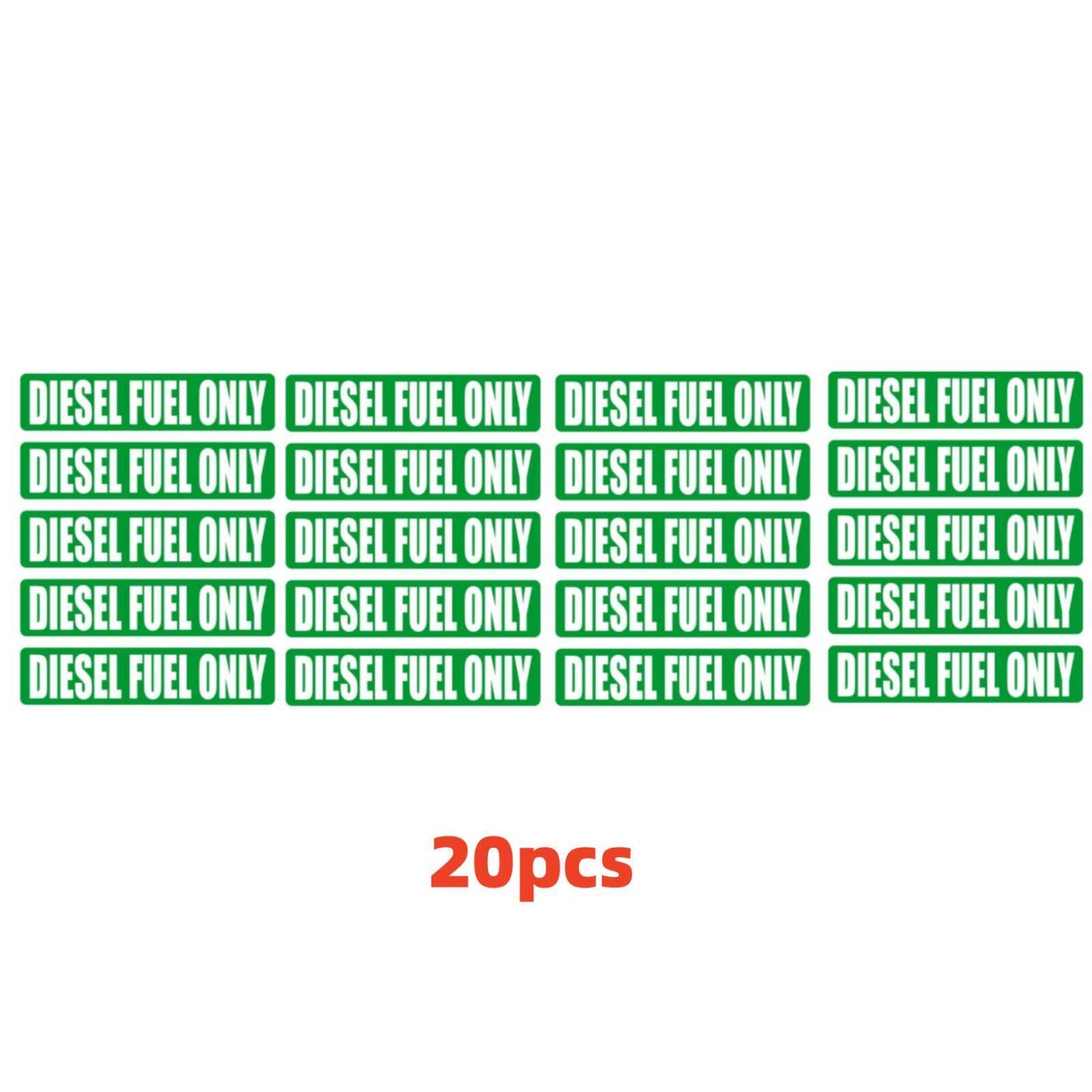 20x Diesel Fuel Only Sticker Decal for Fuel Door