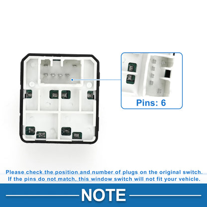 Power Window Switch for Chevrolet Aveo (2006–2011) No. 96652187