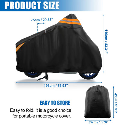 Motorcycle Cover Waterproof for Honda PCX 125 150 (Fits 76")