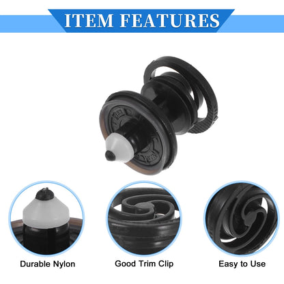 30 Pcs Door Panel Trim Retainer Clips for Audi A5 Quattro (2008–2023) Nylon Black