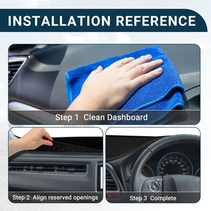 Dashboard Cover Mat Protector for Lexus RX 20 Series RX200t (2016-2019) Black