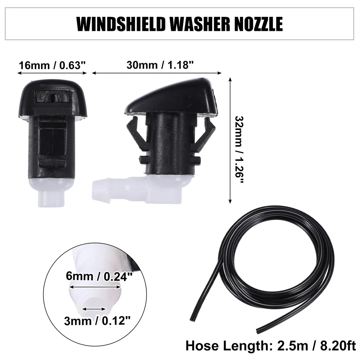Windshield Washer Nozzle Set for Dodge Durango (2011-2023)