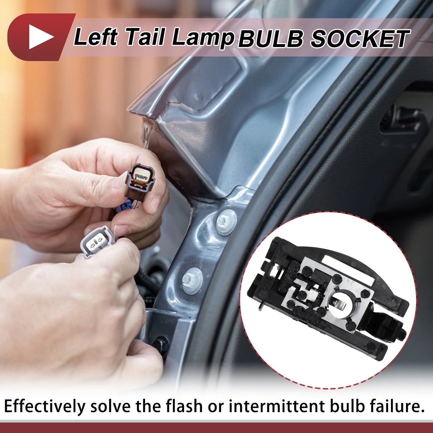 1 Pc Left Tail Light Socket for BMW X5 E70 (2007–2013) No. 63217262575