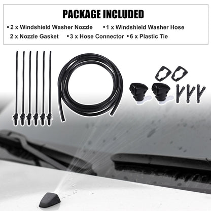 Set of 2 Windshield Washer Nozzles for Dodge Durango (2011–2023) No. 5182367AA