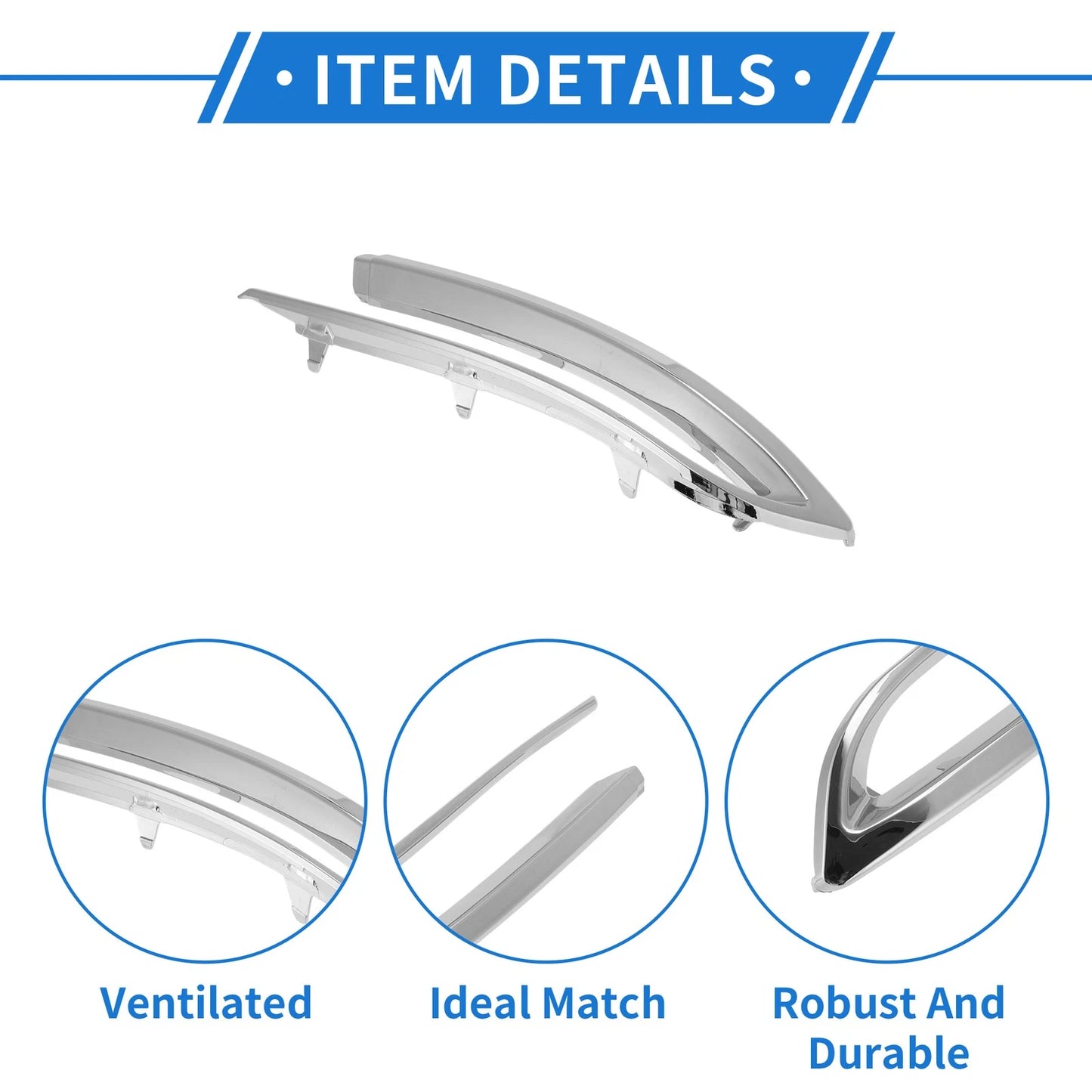 Bumper Grille Trim Garnish No. 51127341676 for BMW 5 Series (2014–2017)