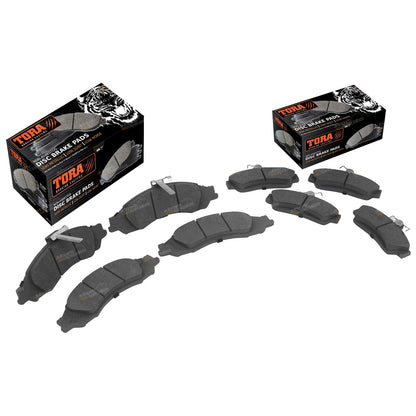 Set of 4 Disc Rotors and Brake Pads for Holden Commodore (1997–2007)