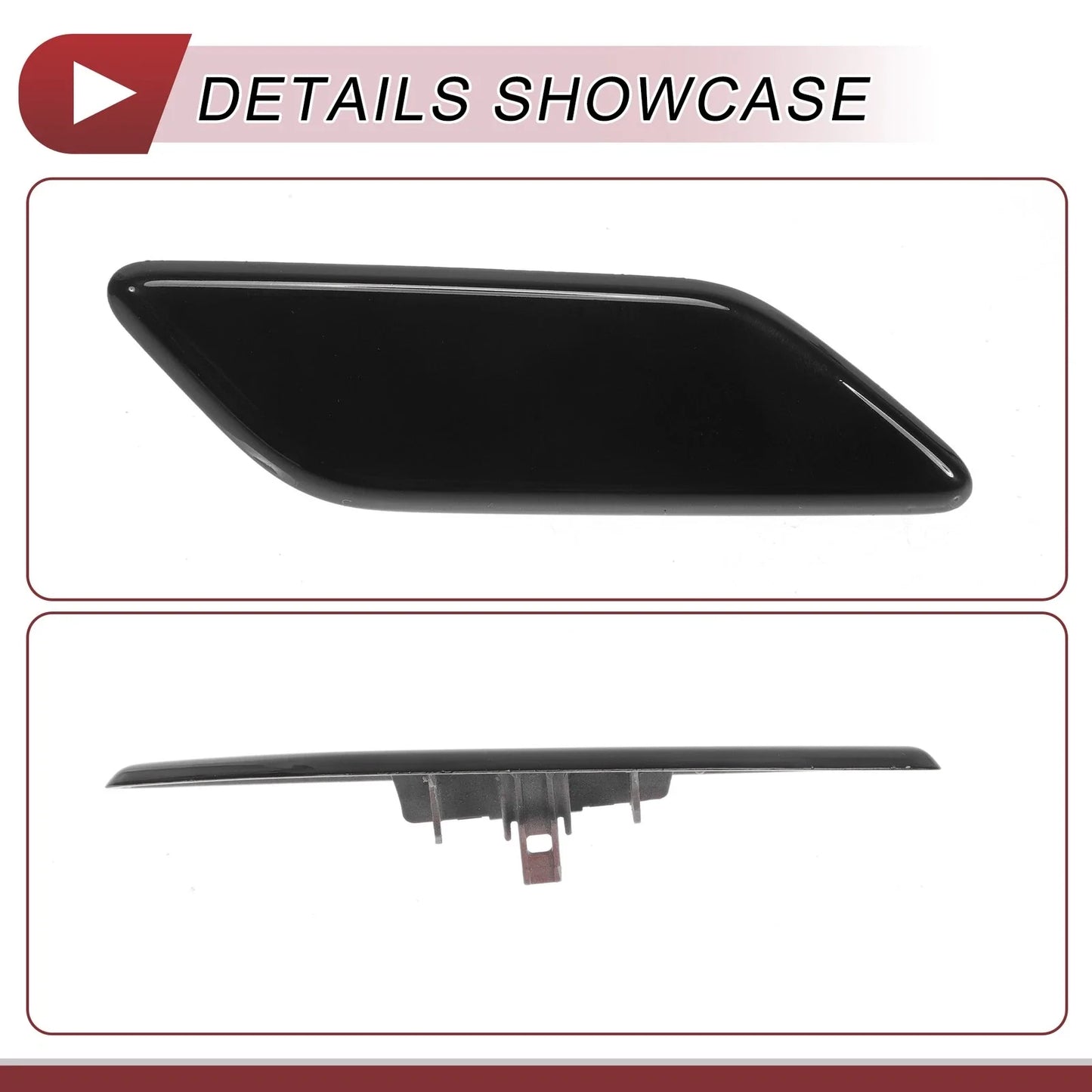 Front Right Washer Nozzle Cover for Honda CR-V 2015-2017 Black 1 x Cap