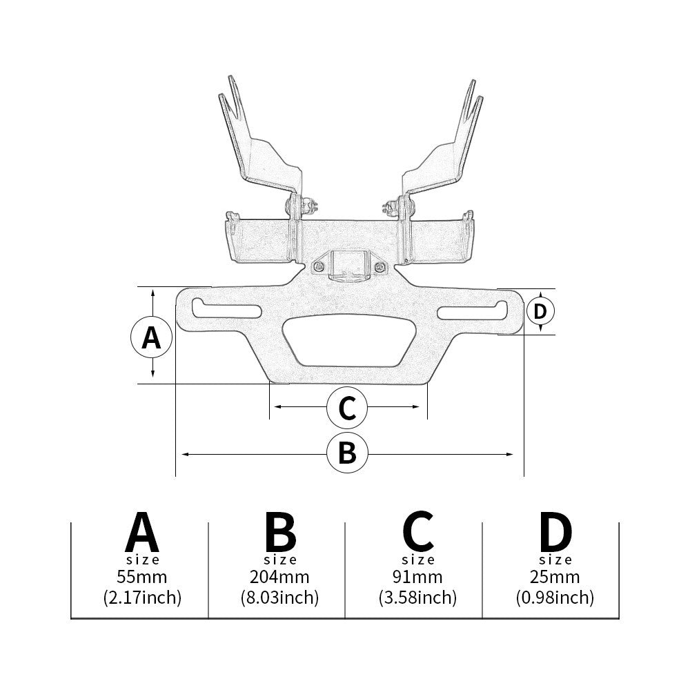 Tail Tidy Fender Eliminator Kit for Honda CBR650R CB650R (2019–2023)