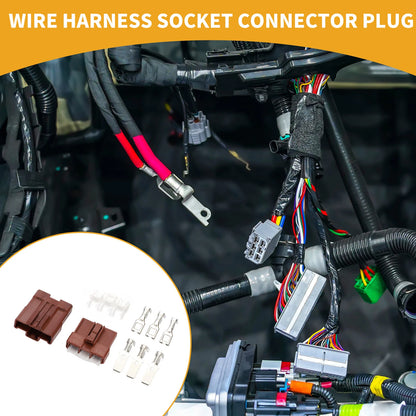 3 Pin Waterproof Wire Harness Socket Connector Plug for Car Boat RV (1 Set)