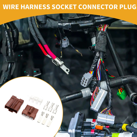 3 Pin Waterproof Wire Harness Socket Connector Plug for Car Boat RV (1 Set)