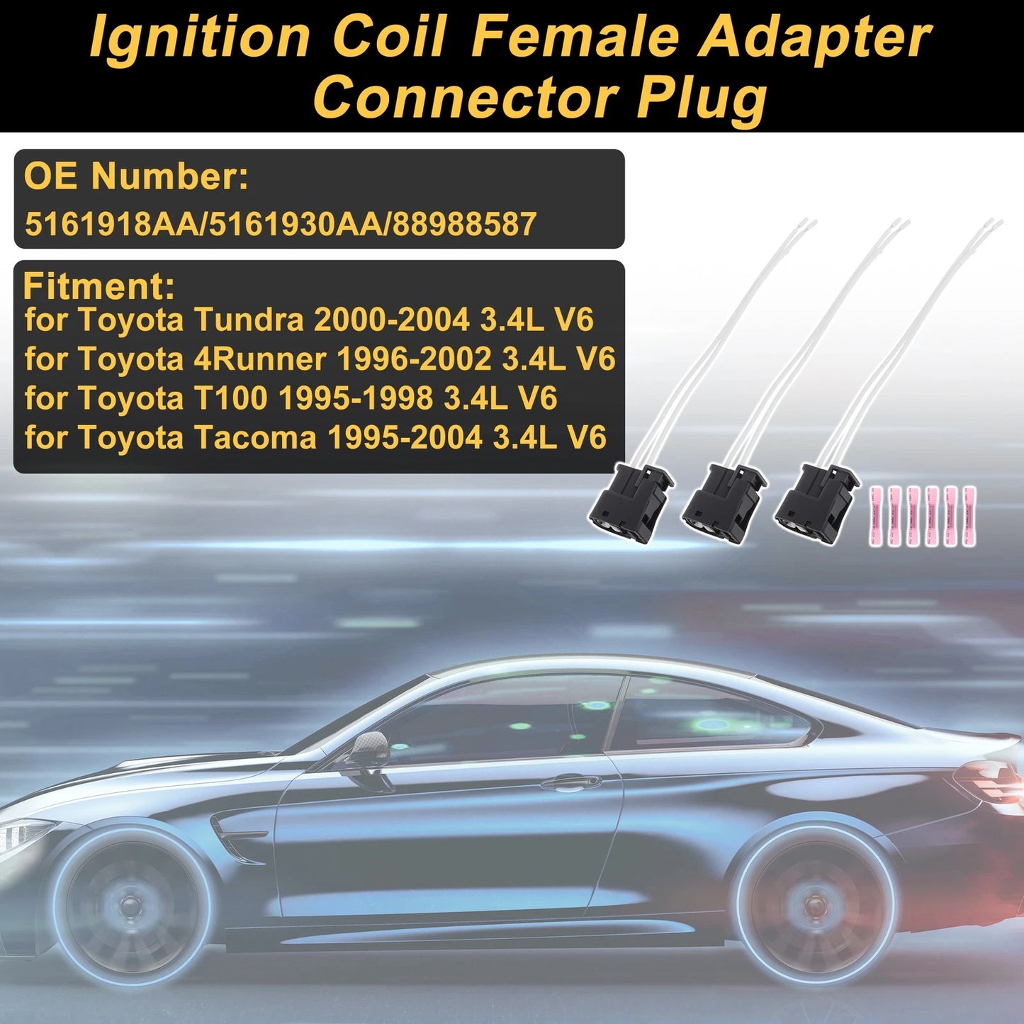 Set of 3 Ignition Coils for Toyota Tundra (2000–2004) No. 5161918AA
