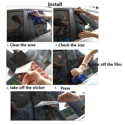 6PCS Window Pillar Posts Door Trim Cover for Acura RDX (2007–2012)