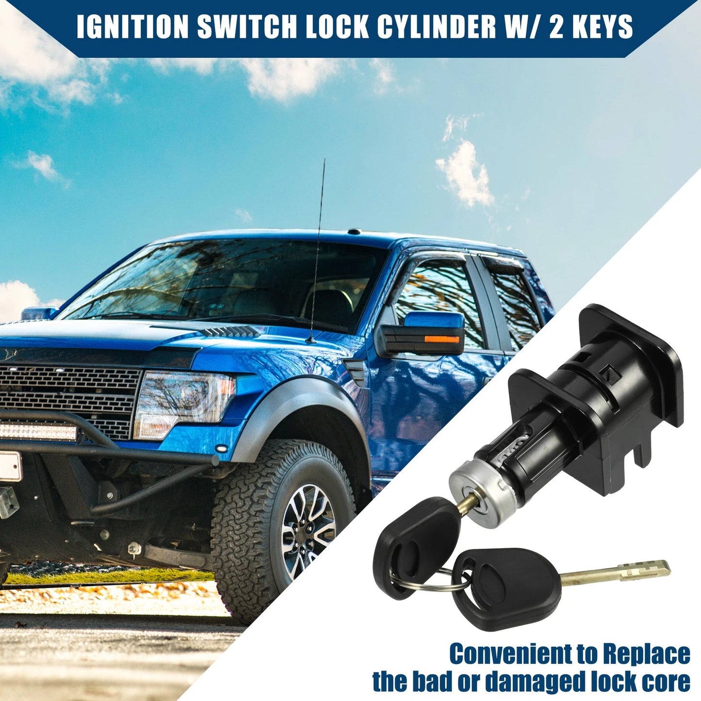 Set of 1 Bonnet Hood Lock Latch with 2 Key for Ford Transit Connect (2006–2013)