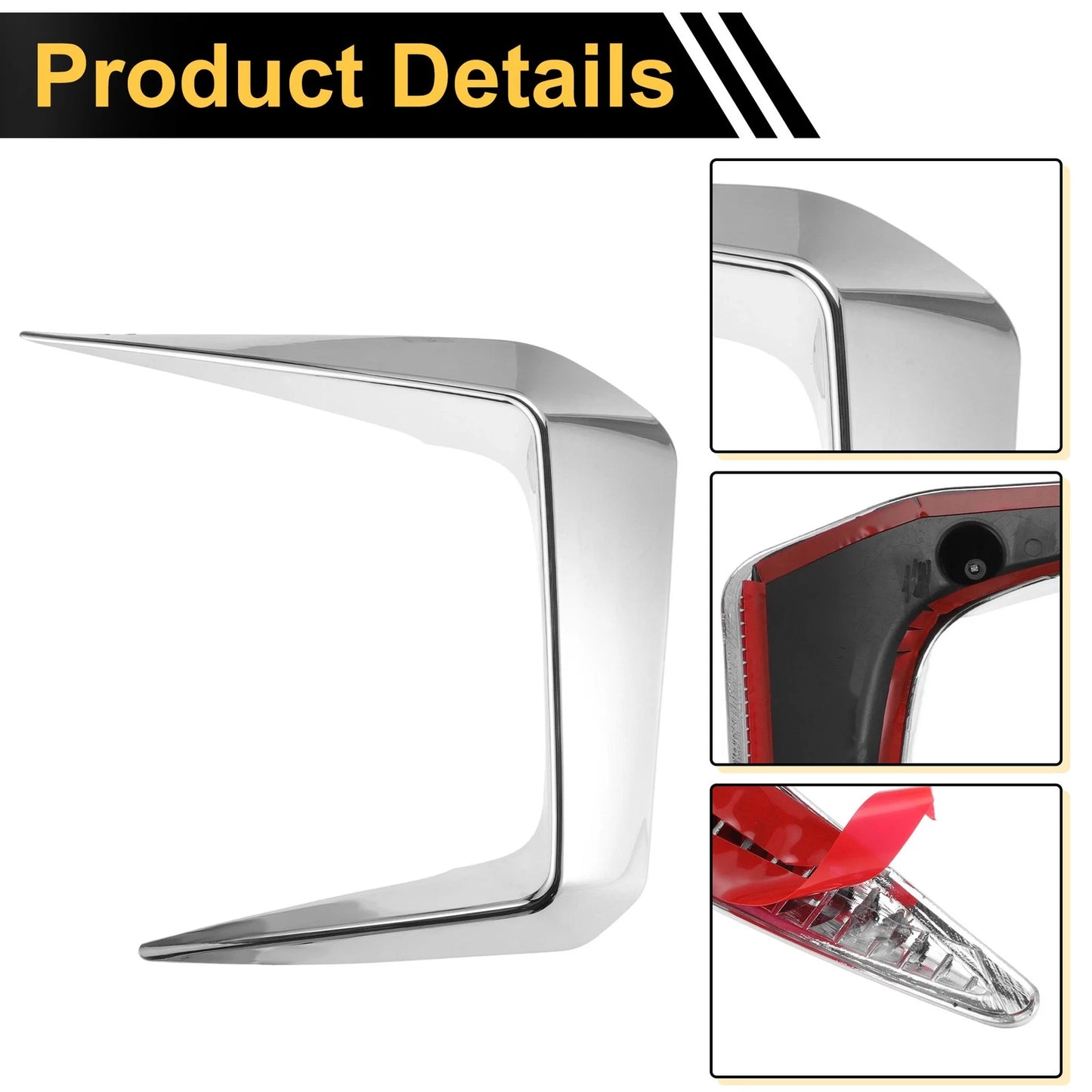 Set of 2 Fog Light Cover Trim for Toyota RAV4 (2019–2025) Plating