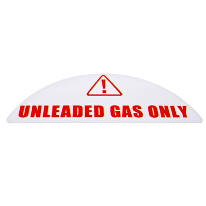 Unleaded Gas Only Fuel Cap Stickers for Cars (Weatherproof, Round)