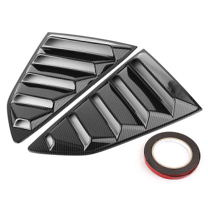 Carbon Fiber Rear Side Window Louver Covers for Chevy Camaro (2016-2018)
