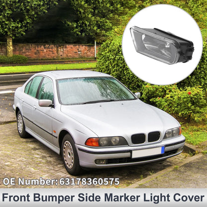 Left Front Bumper Side Marker Light Cover for BMW E39 Z3