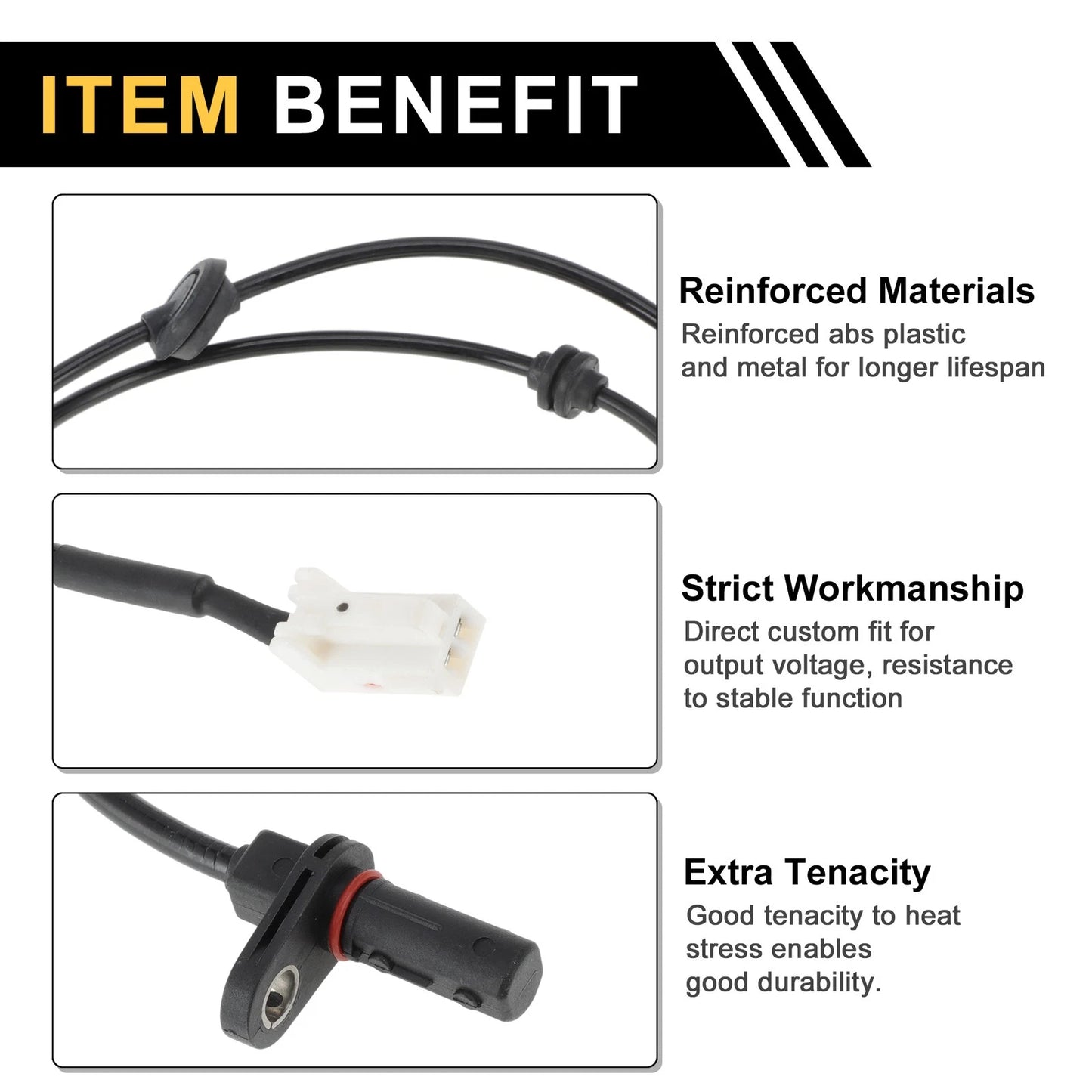 ABS Wheel Speed Sensor No. 95680A4300 for Kia Carens (2013–2015) Rear Left