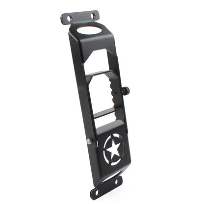 Black Door Hinged Step Pedals Foot Pegs for Jeep Wrangler (2007-2023)