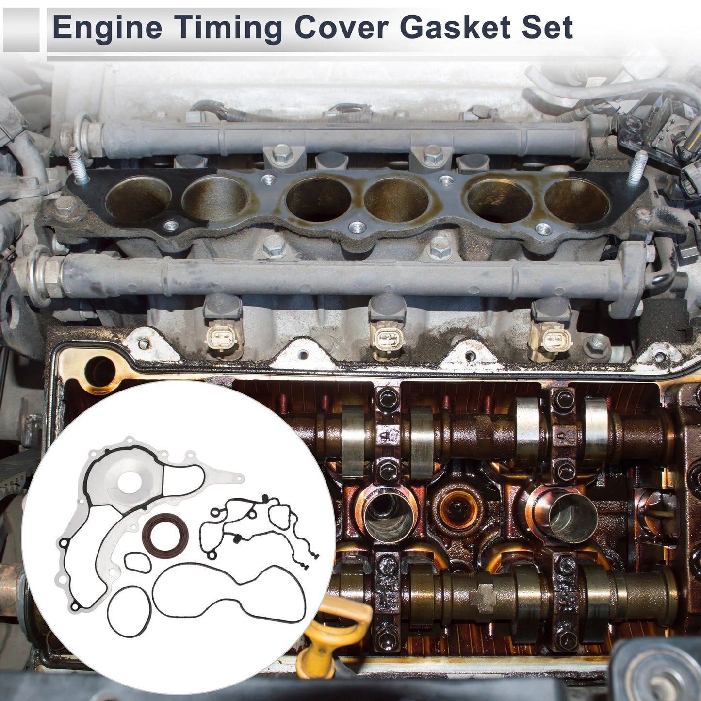 Engine Timing Cover Gasket Set TCS46162 for Jeep Wrangler (2012–2016)