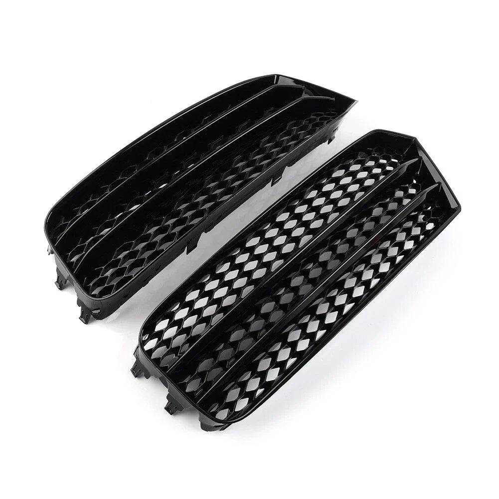 Open Mesh Honeycomb Front Bumper Grille Cover for Audi A1 (2014-2018)