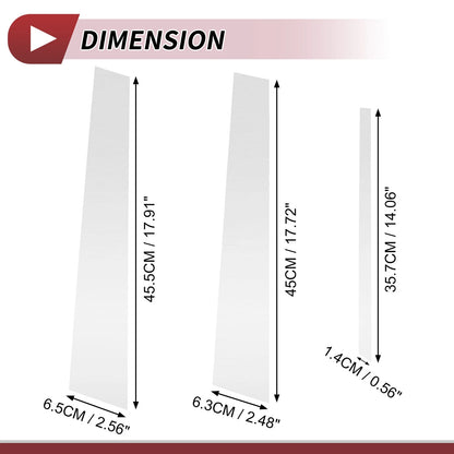Set of 6 Door Pillar Window Trim for Nissan Sentra (2000–2006) Chrome