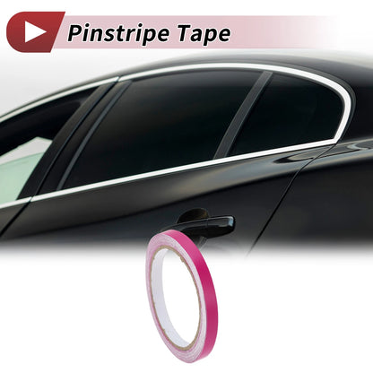 Pinstripe Tape 10mm x 10m for Car Motorcycle Boat Matte Rose Red