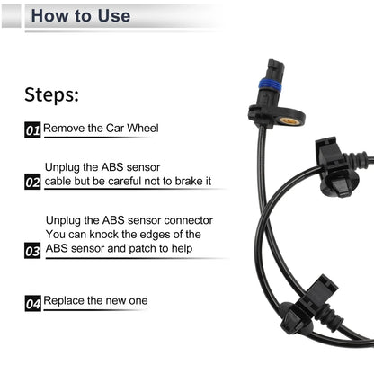 ABS Wheel Speed Sensor for Honda Civic EX LX Rear Left (2006-2011)
