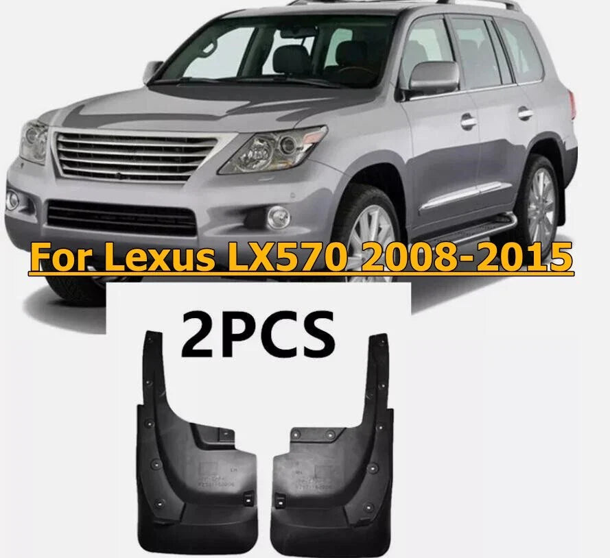 2 x Rear Wheel Splash Guards Mud Flaps Fender for Lexus LX570 (2008–2015)