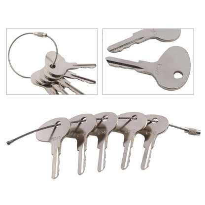 Set of 5 Ignition Keys for Mitsubishi BD2 Dozers (#12343, 912-0514920, 123243)