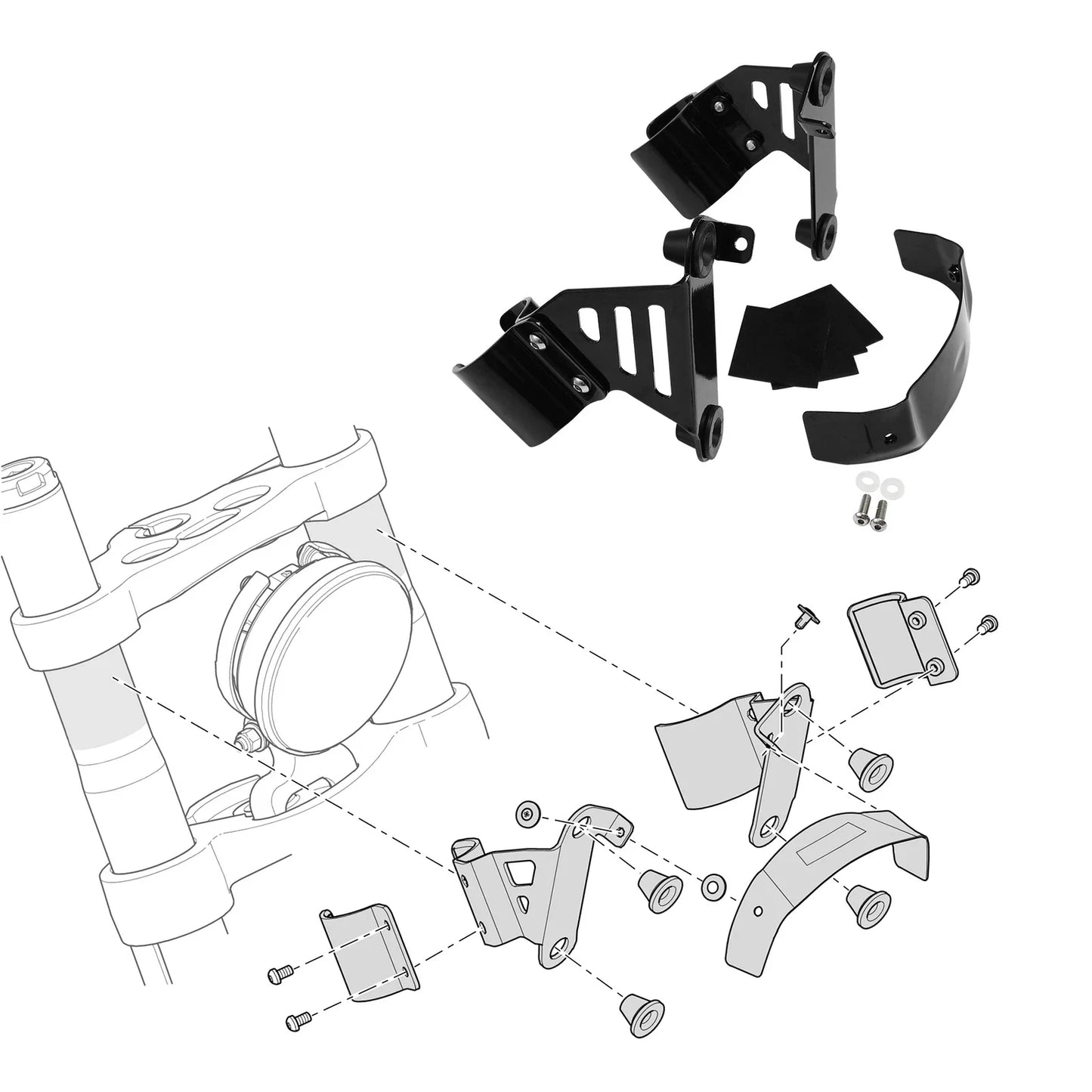 Fairings Windshield Bracket for Harley Low Rider Twisted Cherry (2018-2024)