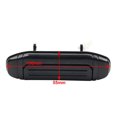 4Pc Outer Door Handle Set for Mitsubishi Pajero Montero (1992-2000) Black