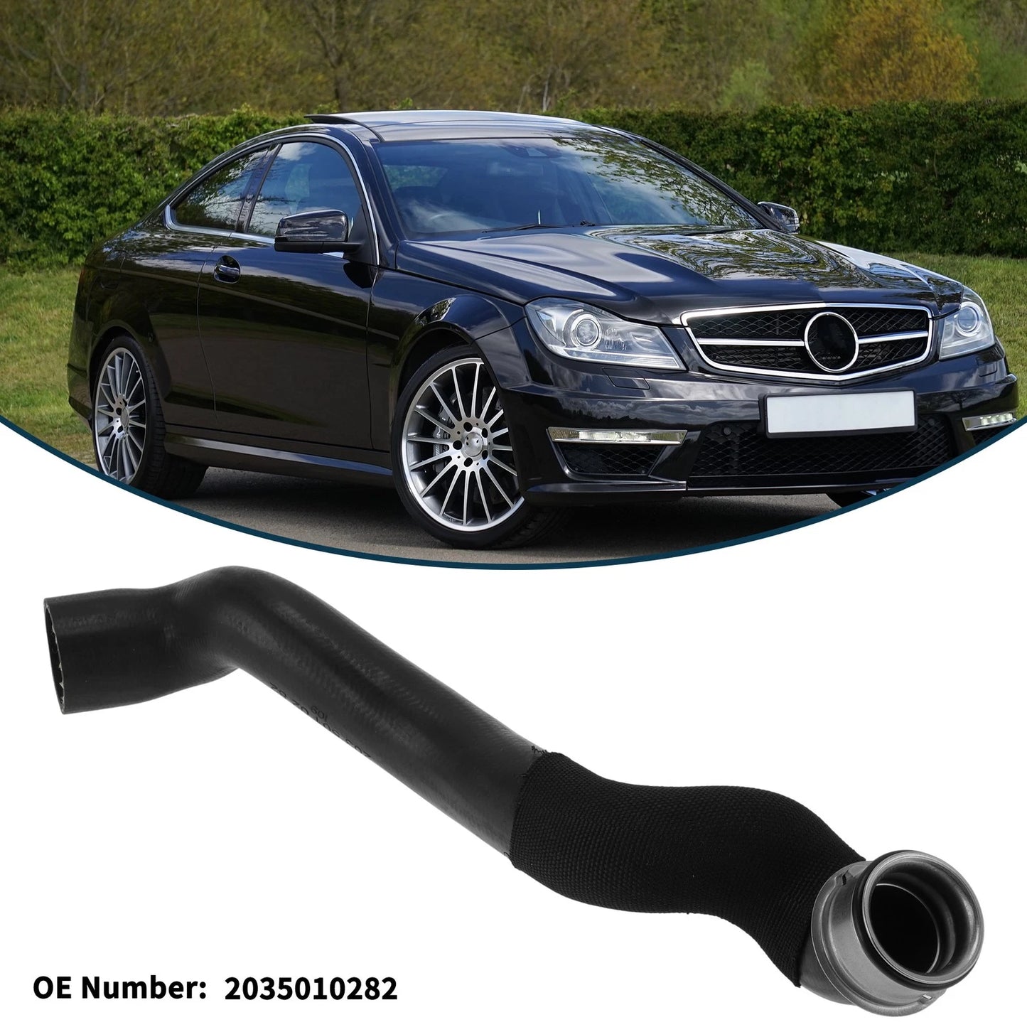 Radiator Hose for Mercedes-Benz C-Klasse W203 C240 (2001–2007) No. 2035010282