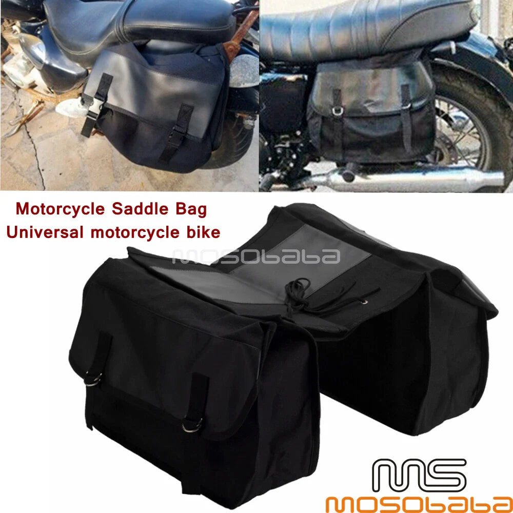Large Capacity Canvas Tool Bags for Suzuki Honda Kawasaki Vulcan