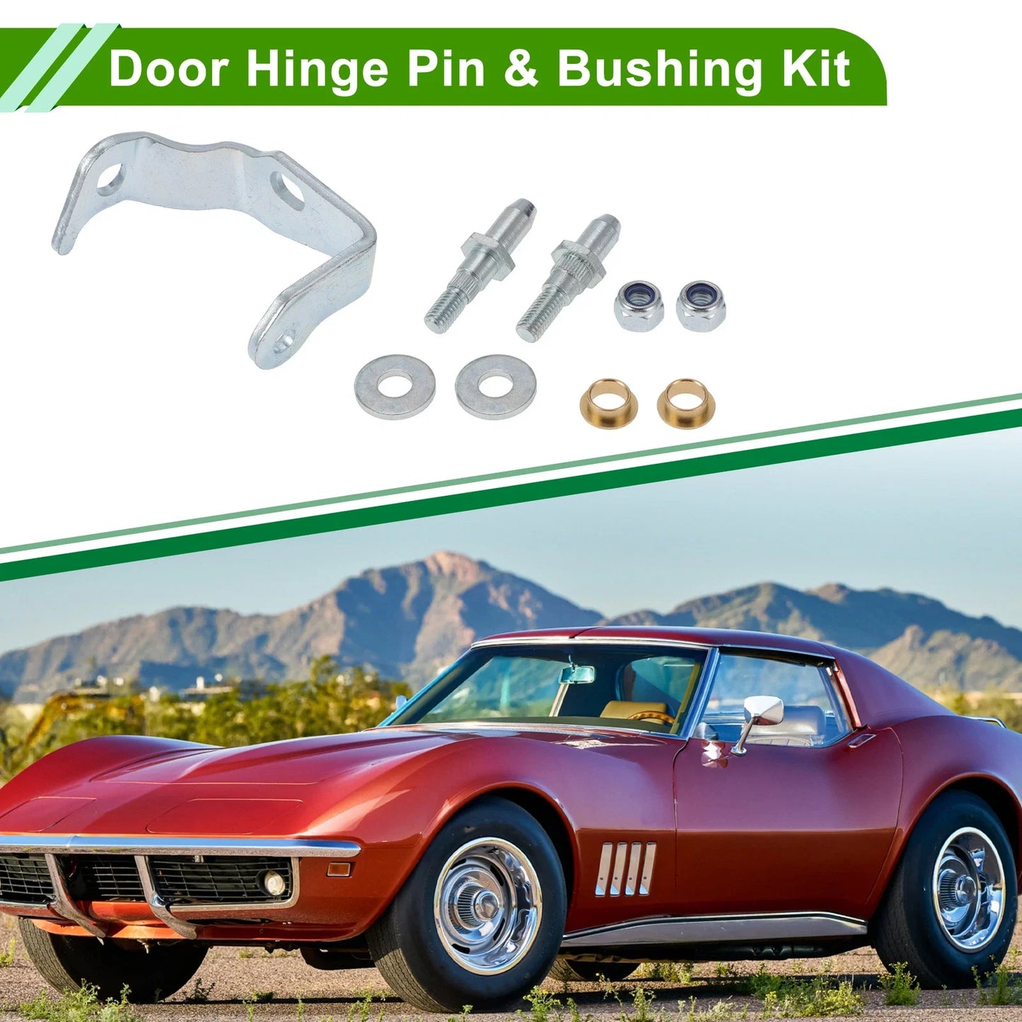 Door Hinge Pin & Bushing Kit for Chevrolet Avalanche Silverado (2002-2013)